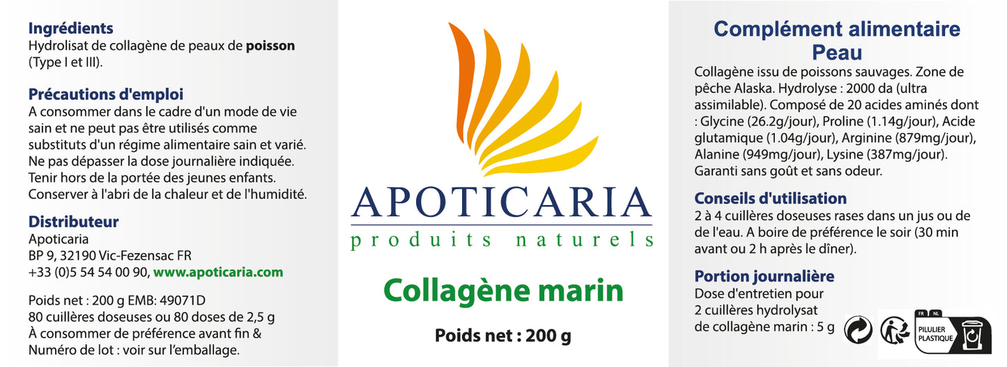 Collagene marin Apoticaria
