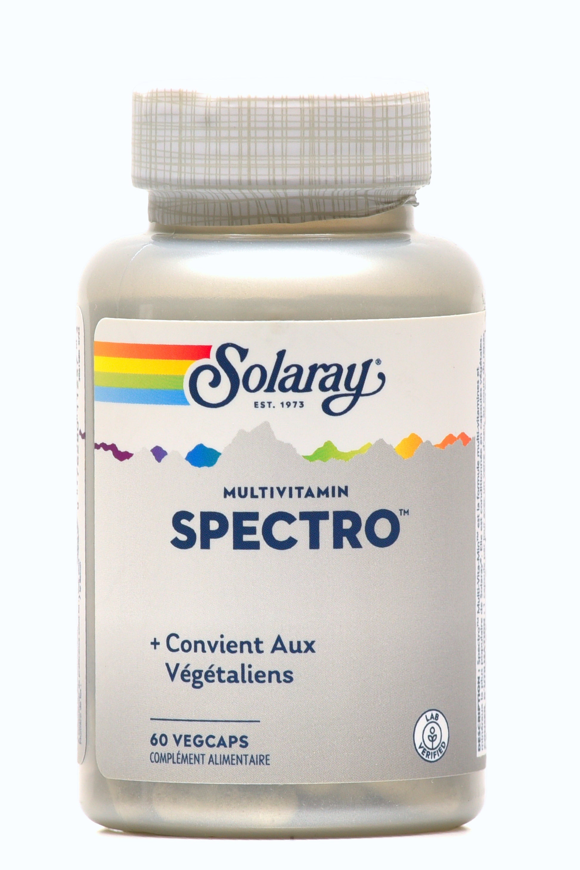 multivitamines Solaray Spectro – 60 capsules végétaliennes.