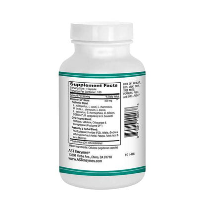 AST Enzymes Floracor GI 180 cápsulas